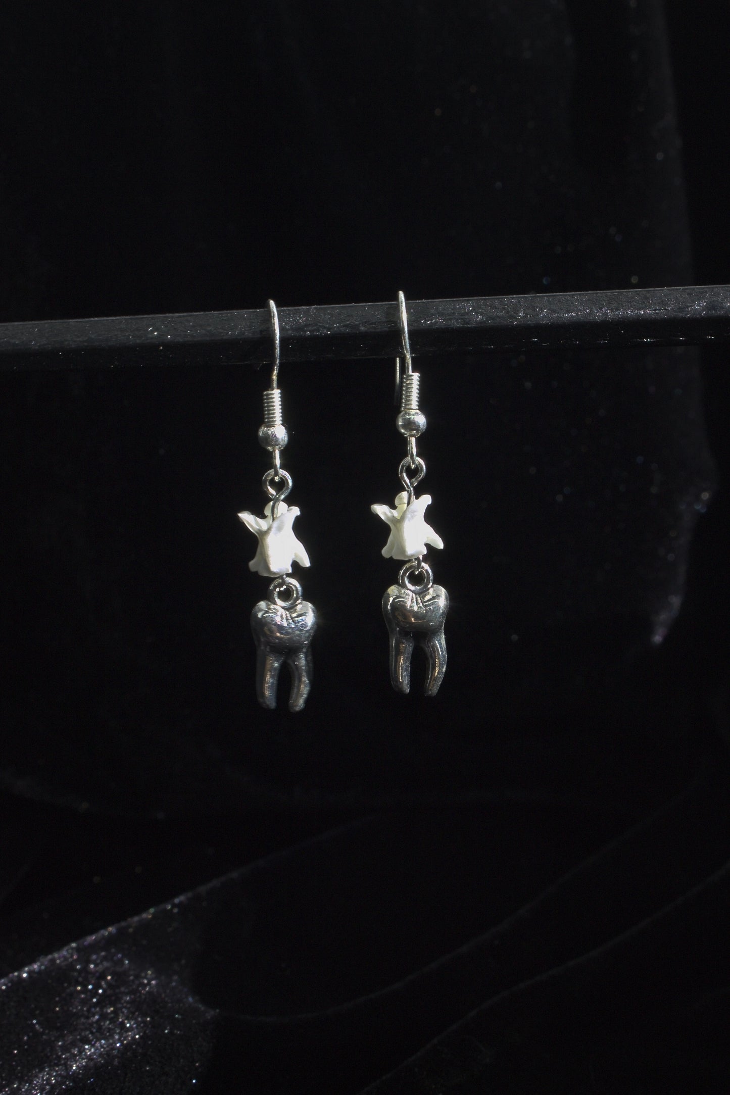 Teeth Snake Vertebrae Earrings