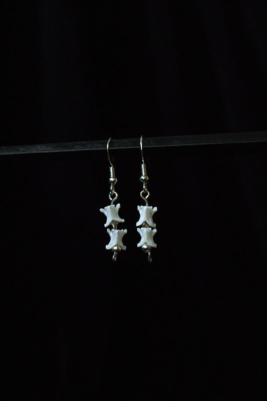 Double Snake Vertebrae Earrings