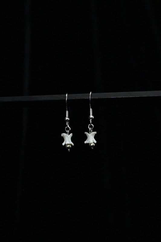 Single Snake Vertebrae Earrings